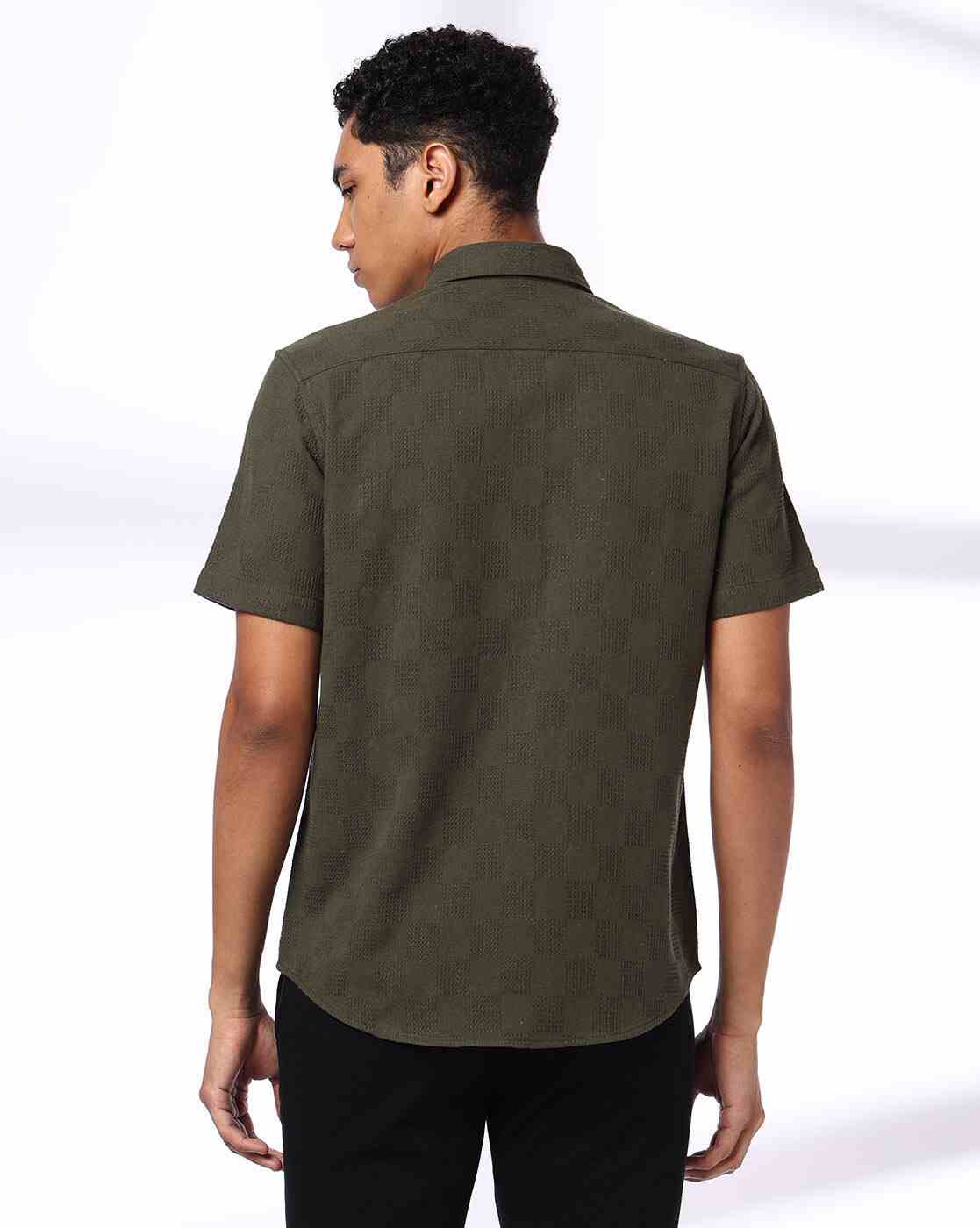 NETPLAY | Men Geometric Pattern Slim Fit Shirt|3