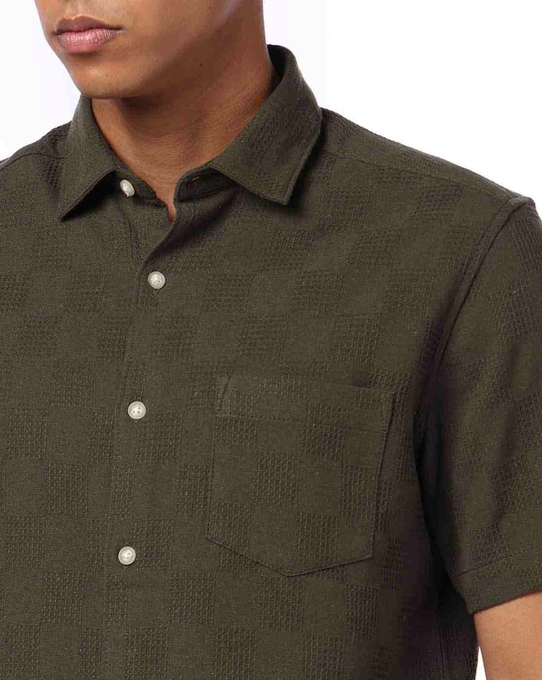 NETPLAY | Men Geometric Pattern Slim Fit Shirt|4