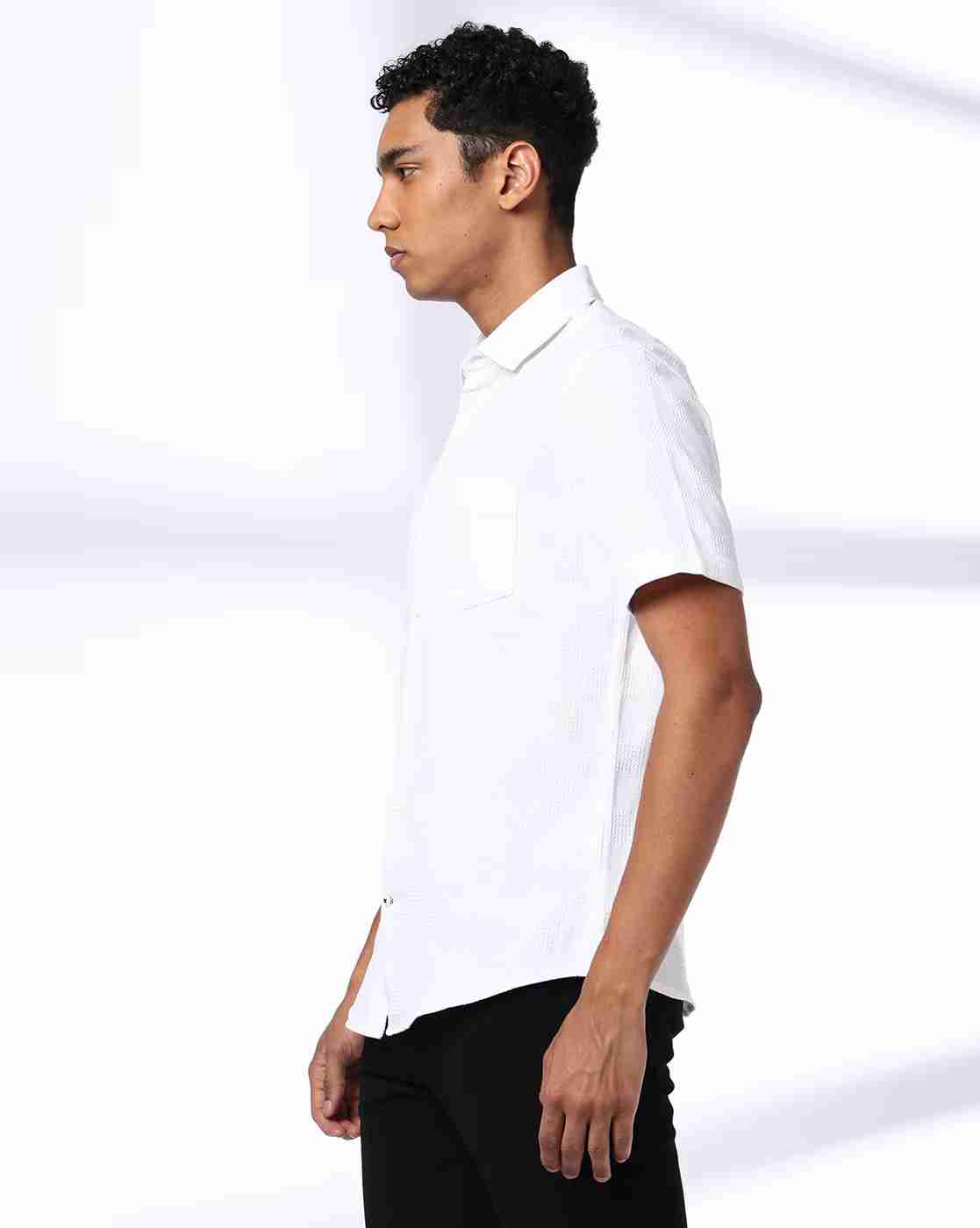 NETPLAY | Men Geometric Pattern Slim Fit Shirt|2