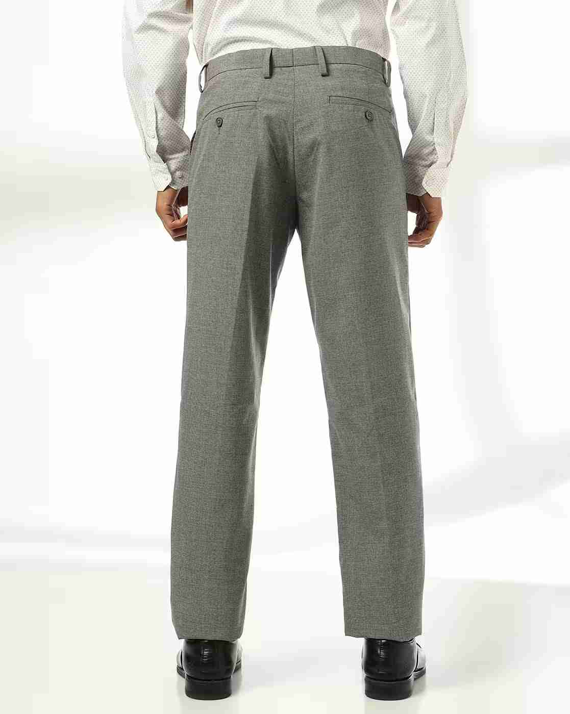 NETPLAY | Men Slim Fit Flat Front Trousers|2