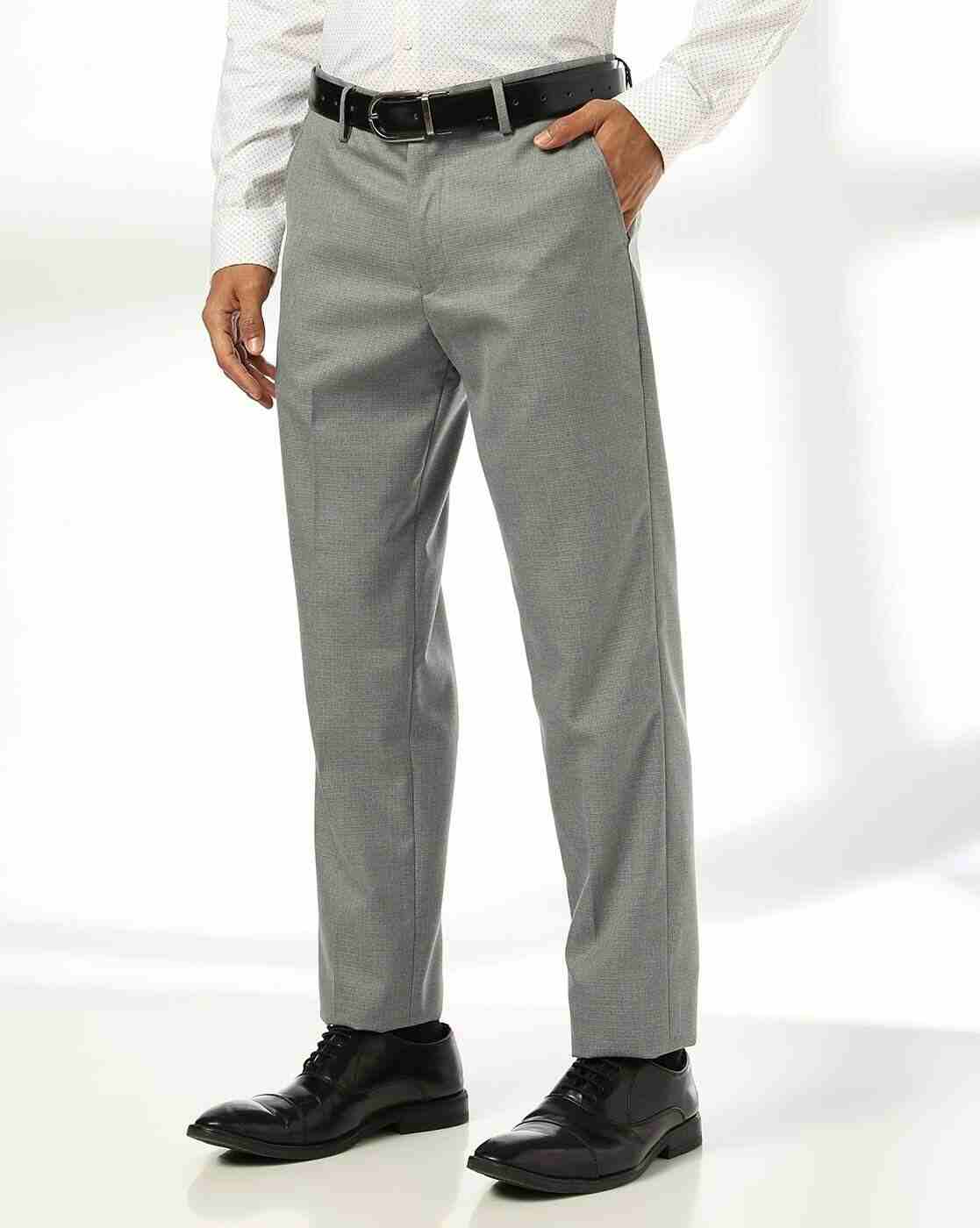 NETPLAY | Men Slim Fit Flat-Front Trousers|0