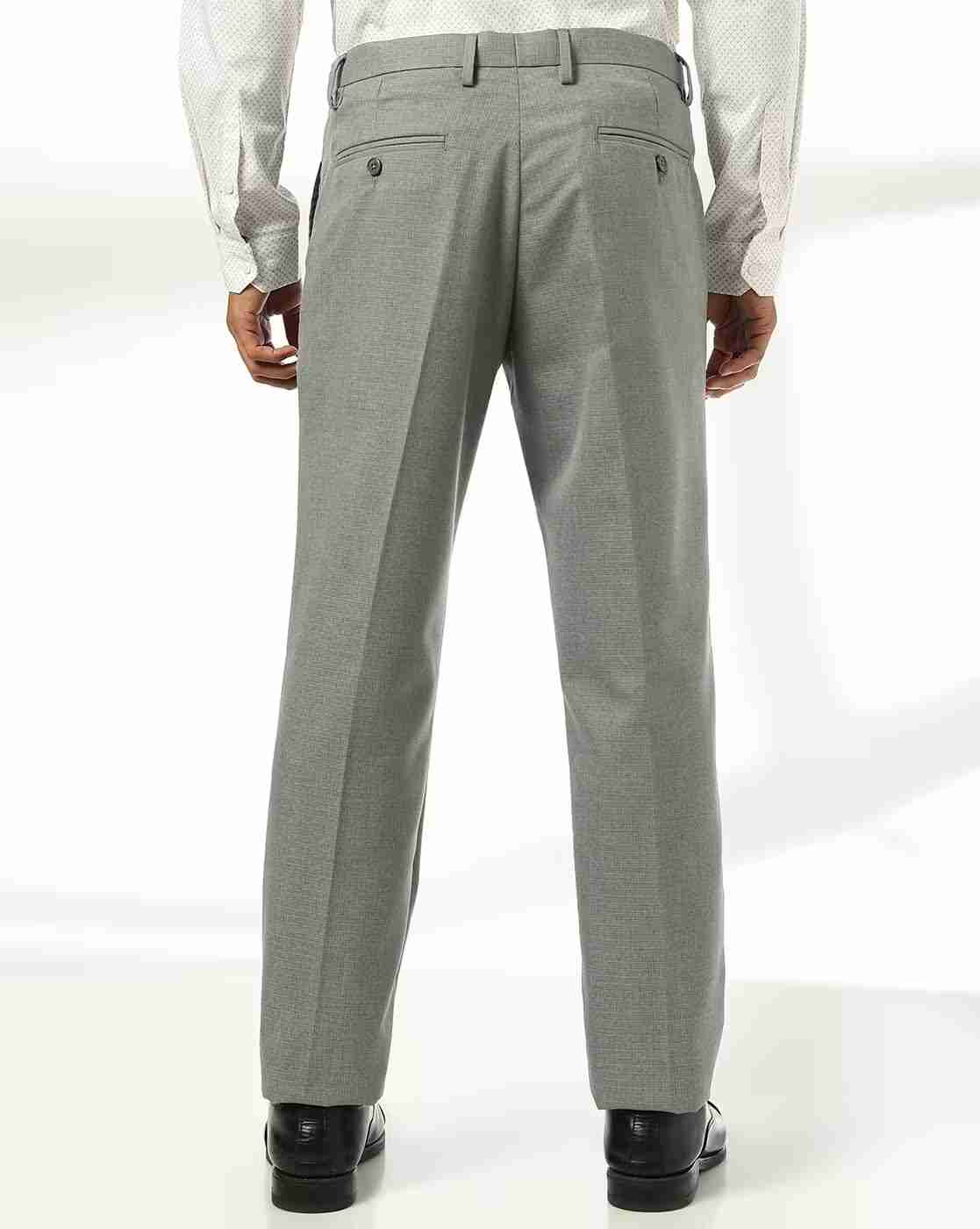 NETPLAY | Men Slim Fit Flat-Front Trousers|2