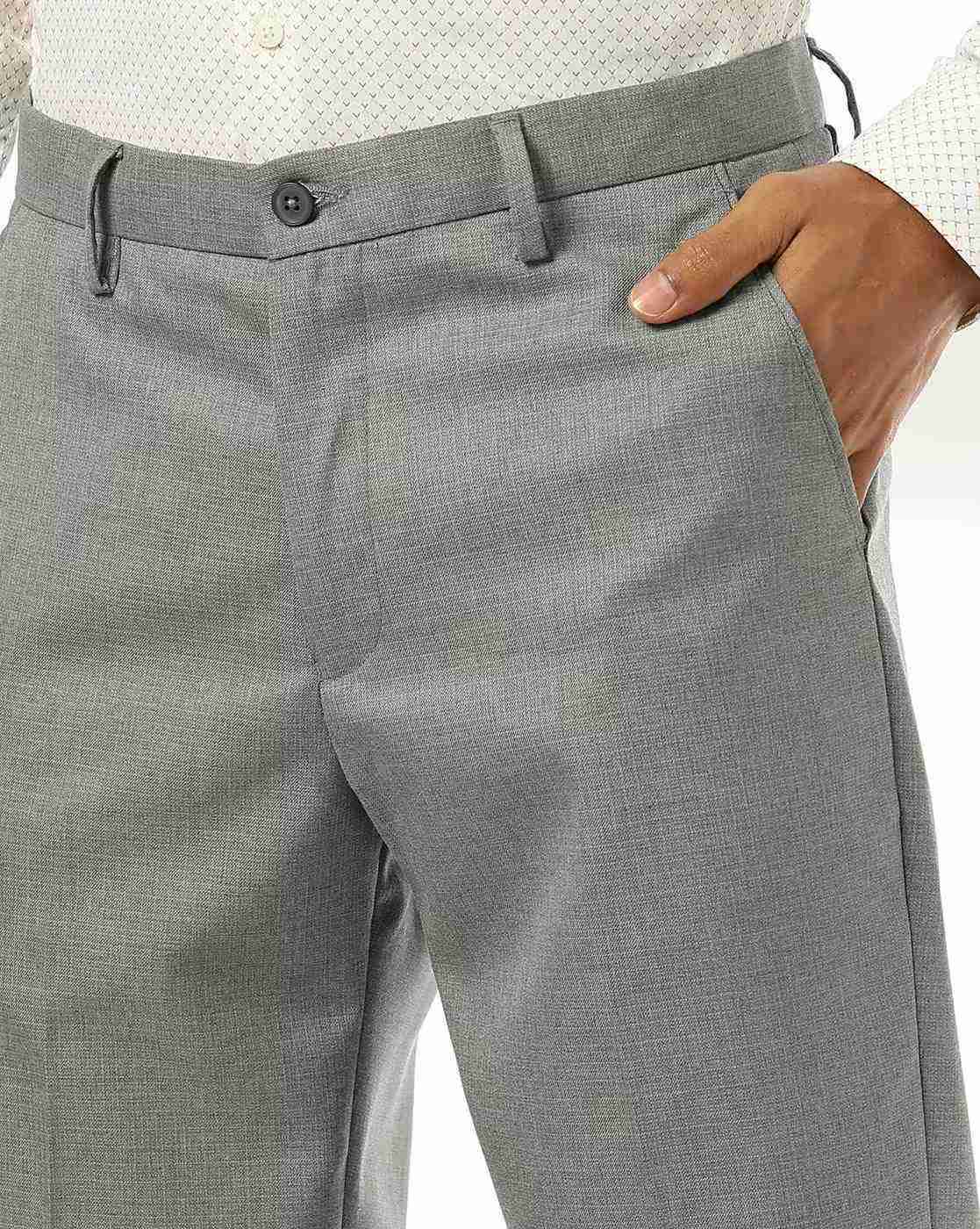 NETPLAY | Men Slim Fit Flat-Front Trousers|3