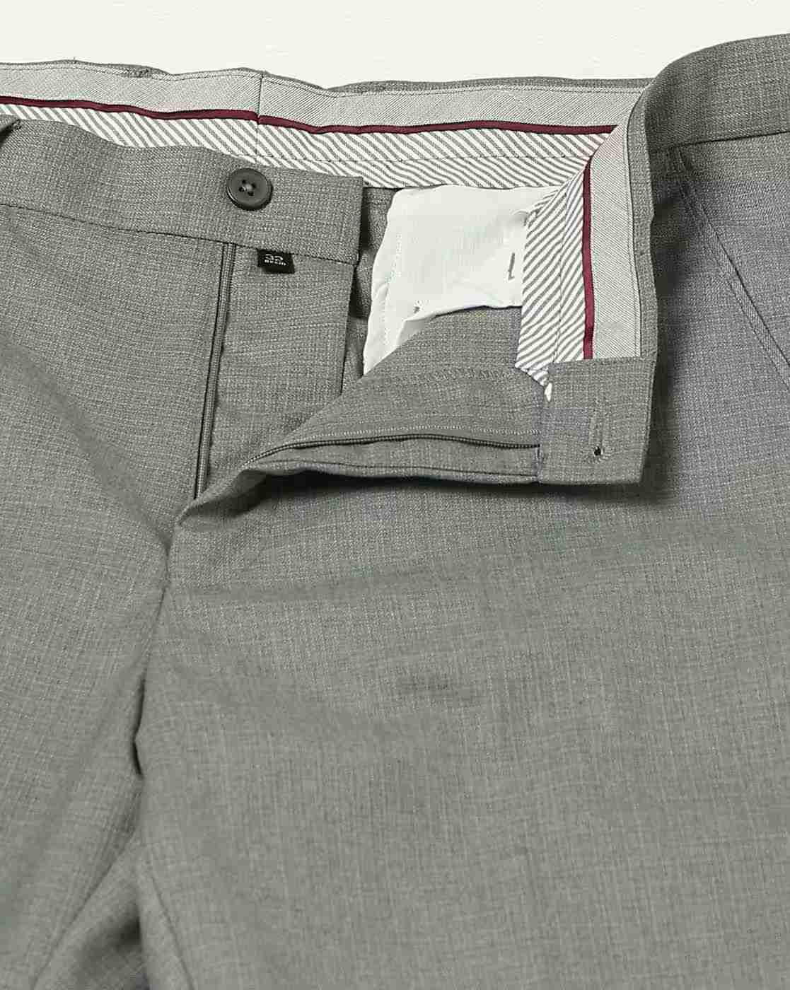 NETPLAY | Men Slim Fit Flat-Front Trousers|4