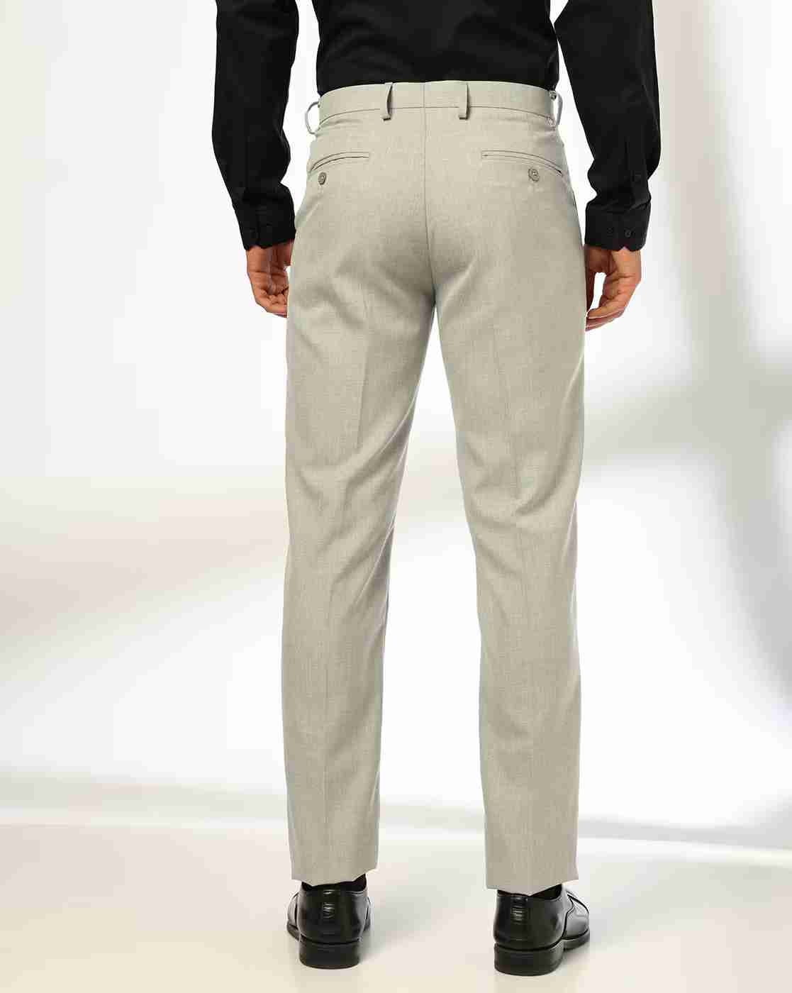 NETPLAY | Men Slim Fit Flat-Front Trousers|2