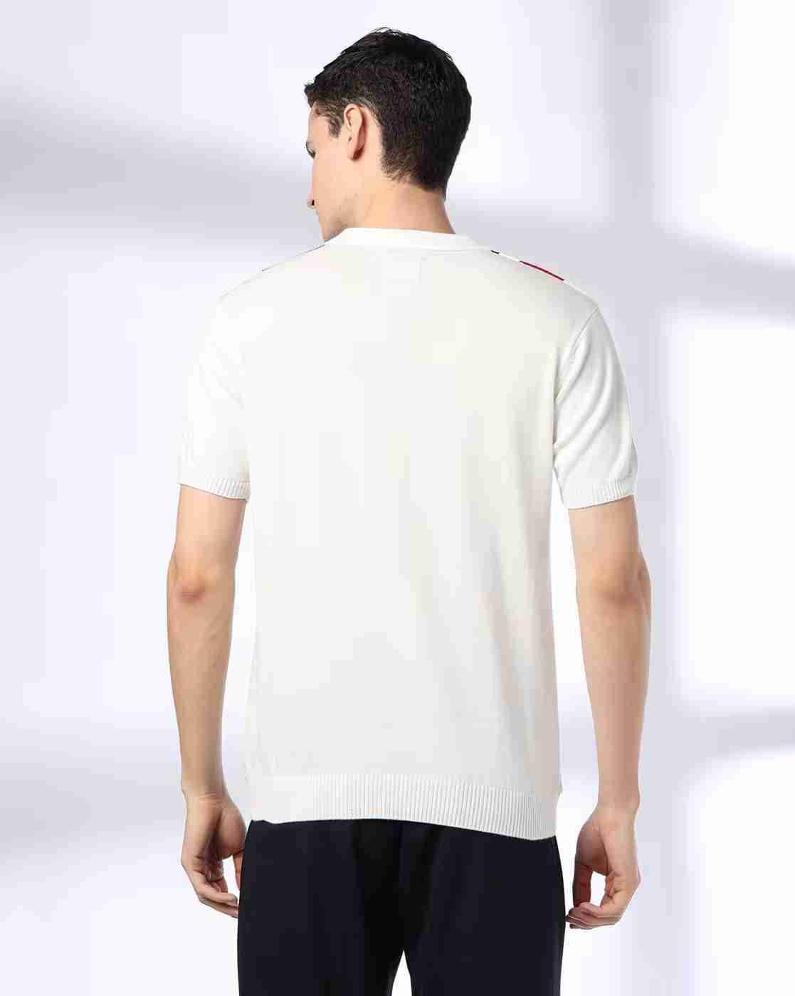 NETPLAY | Men Vertical Striped Slim Fit Polo T-Shirt|2