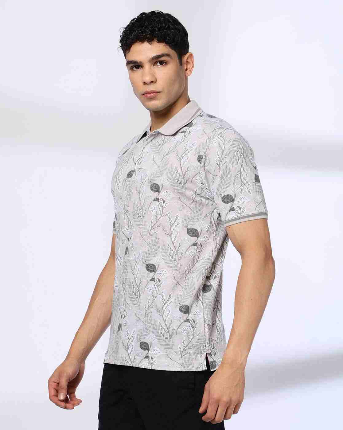 NETPLAY | Men All-Over Print Slim Fit Polo T-Shirt|1