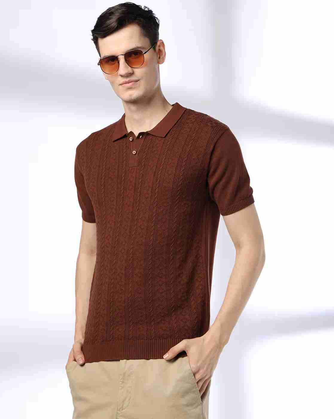 Men Slim Fit Polo T-Shirt