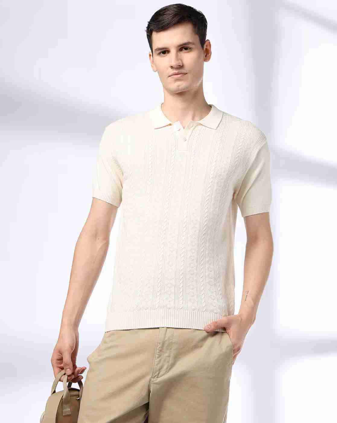 Men Slim Fit Polo T-Shirt