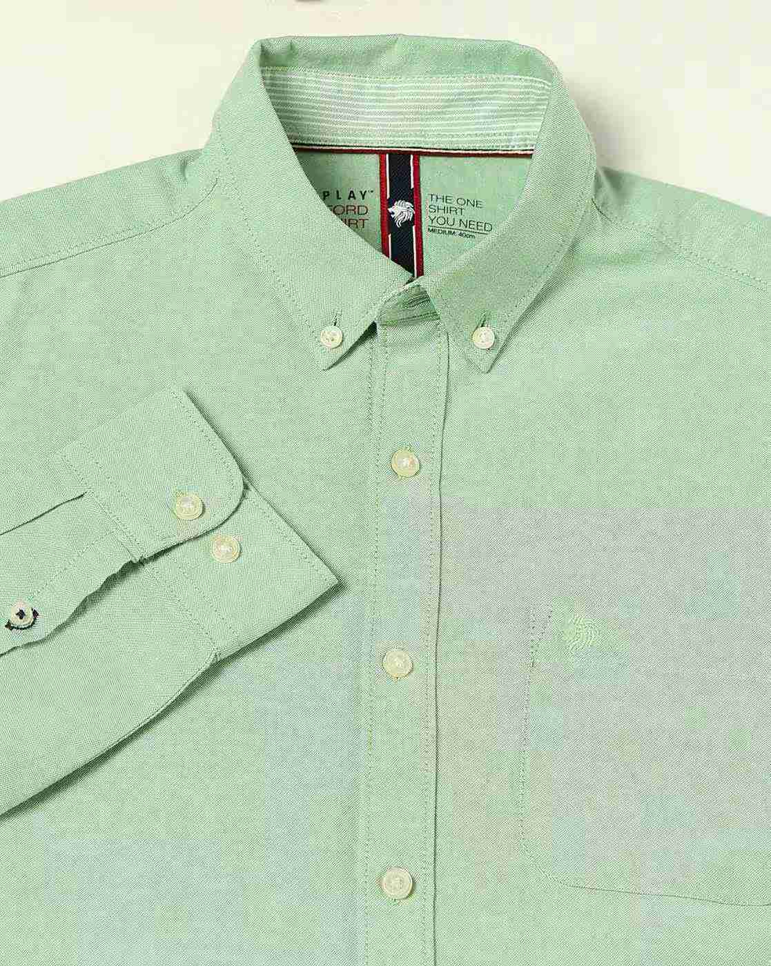 NETPLAY | Men Core Oxford Slim Fit Cotton Shirt with Patch Pocket|5