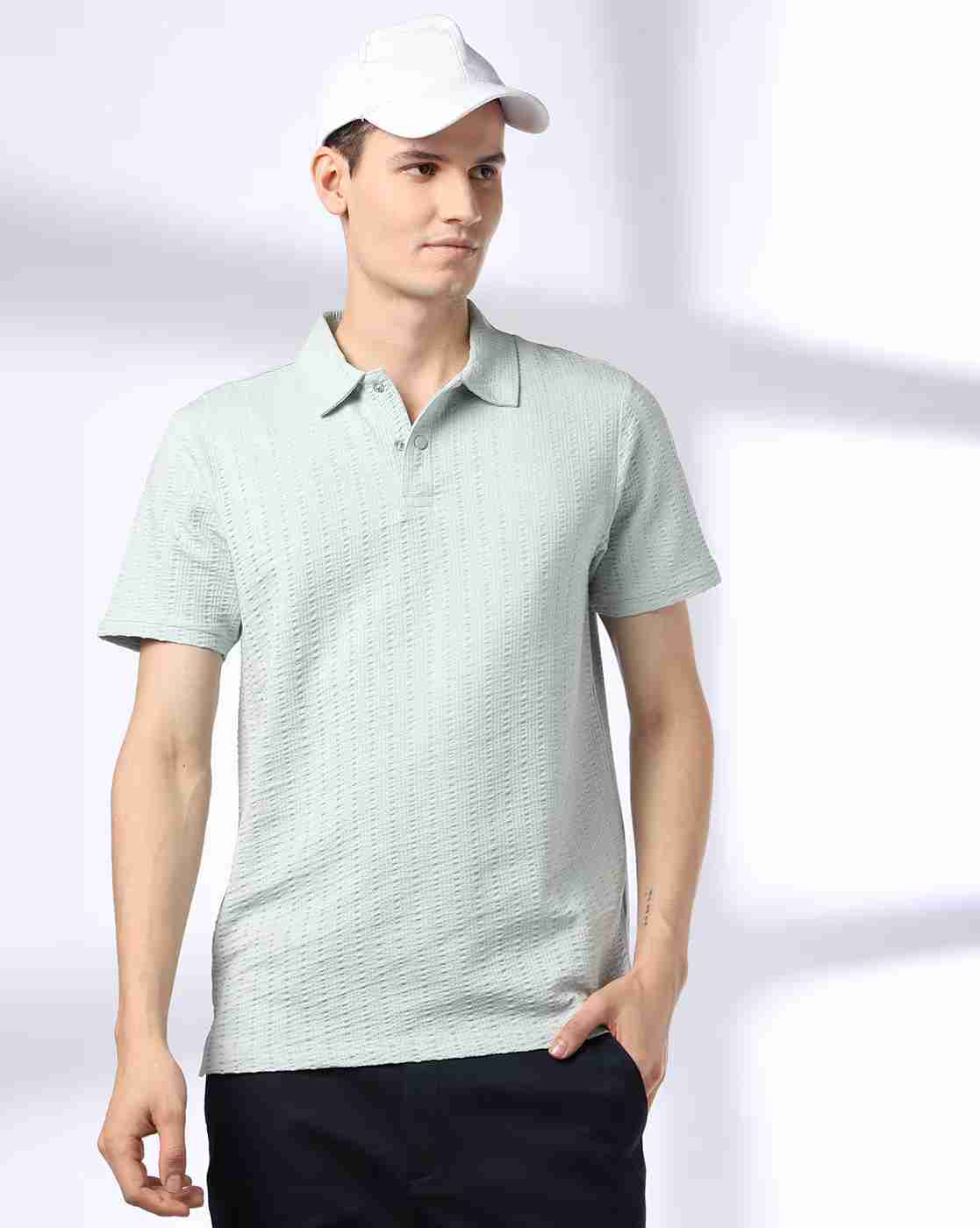 Men Slim Fit Polo T-Shirt