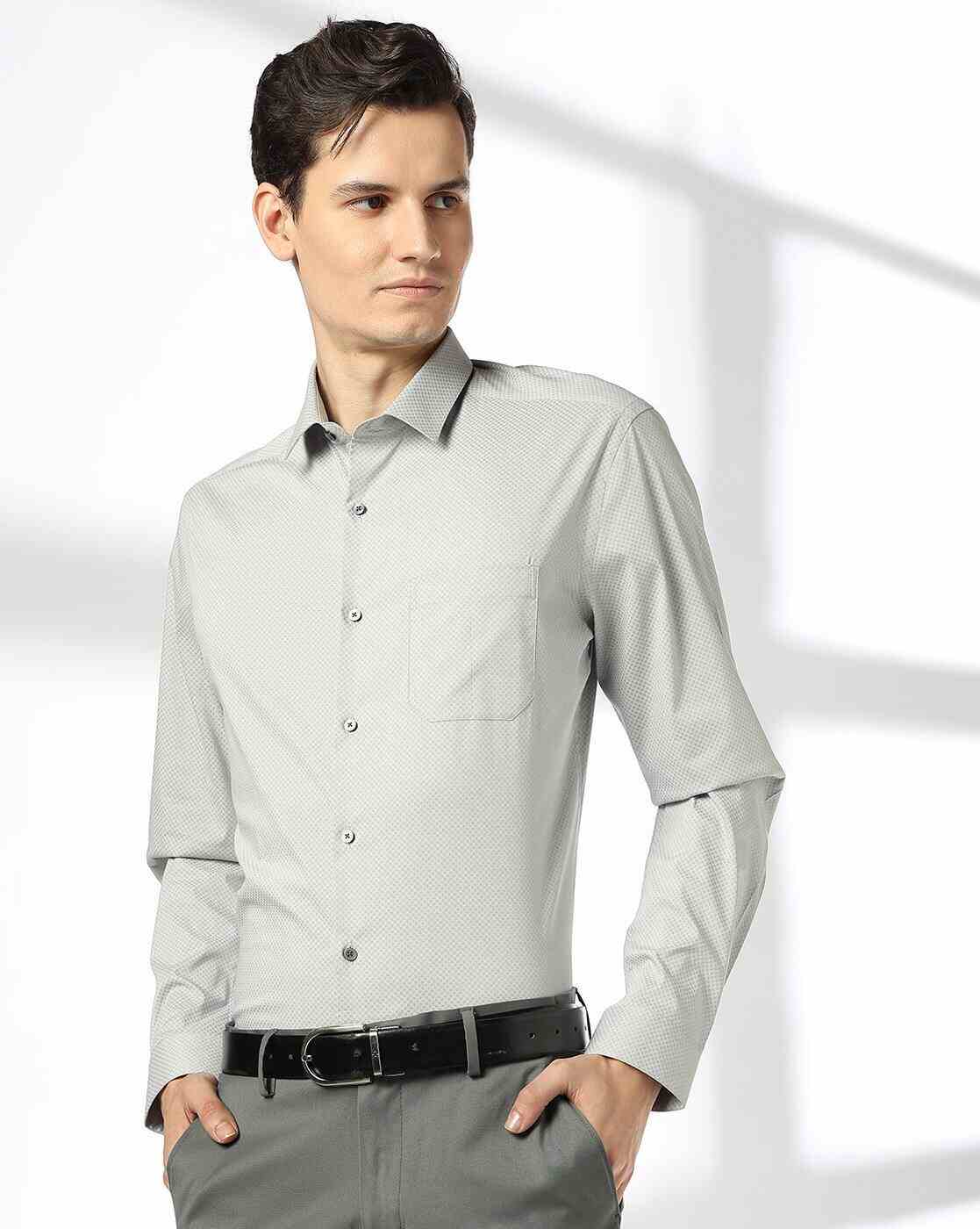 NETPLAY | Men Slim Fit Shirt with Patch Pocket|0