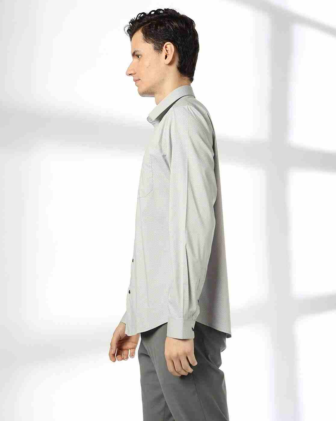 NETPLAY | Men Slim Fit Shirt with Patch Pocket|1