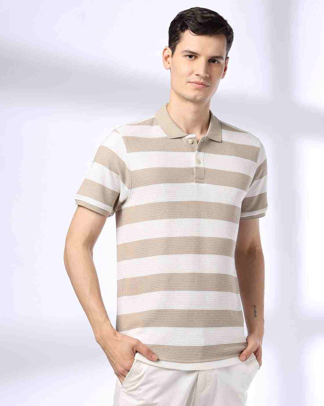 Men Ultimate Striped Slim Fit Polo T-Shirt