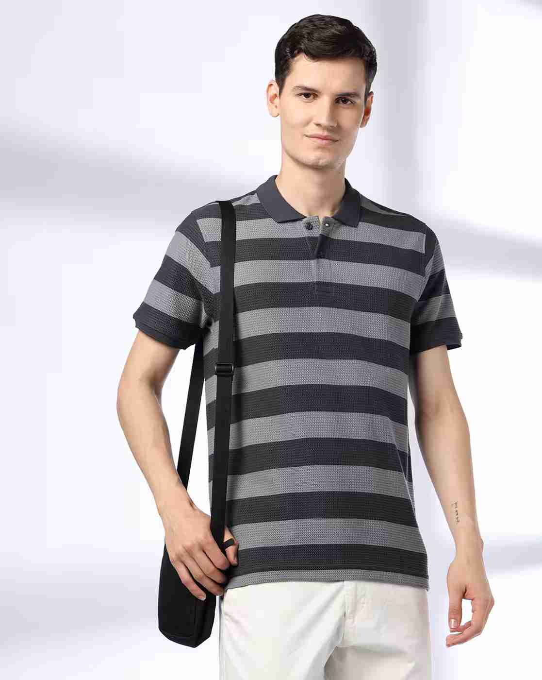 NETPLAY | Men Ultimate Striped Slim Fit Polo T-Shirt|0