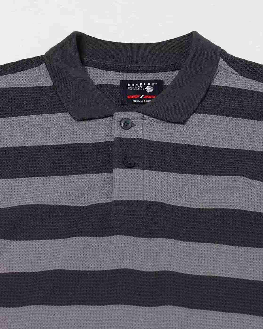 NETPLAY | Men Ultimate Striped Slim Fit Polo T-Shirt|5