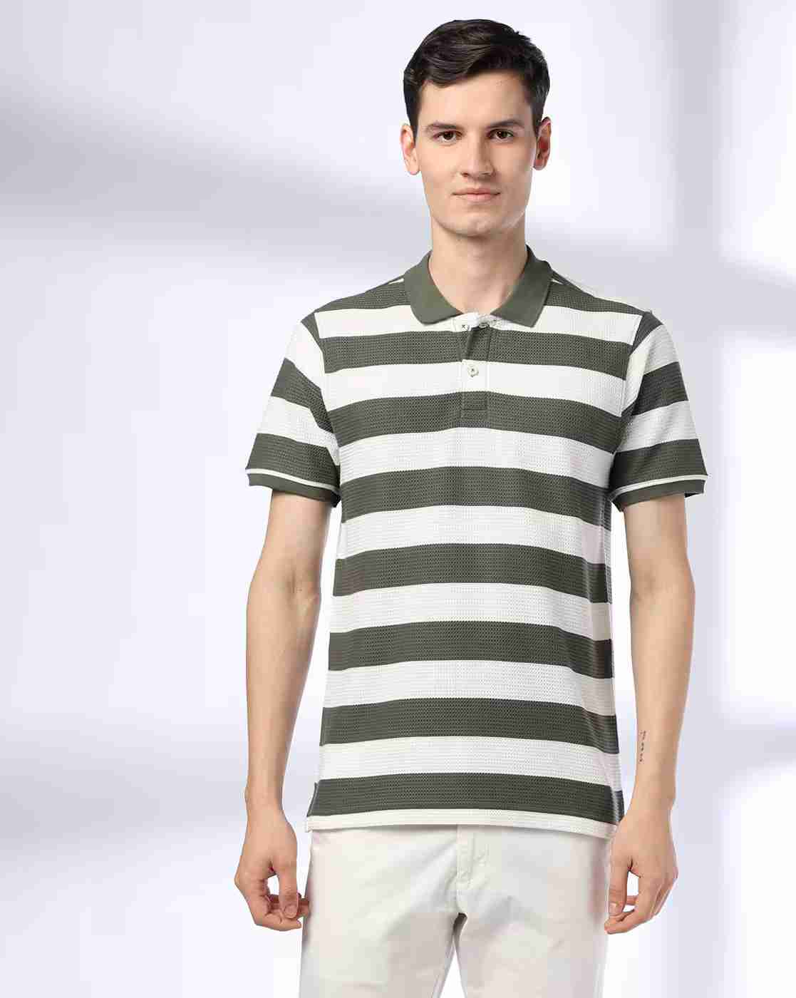 NETPLAY | Men Ultimate Striped Slim Fit Polo T-Shirt|3