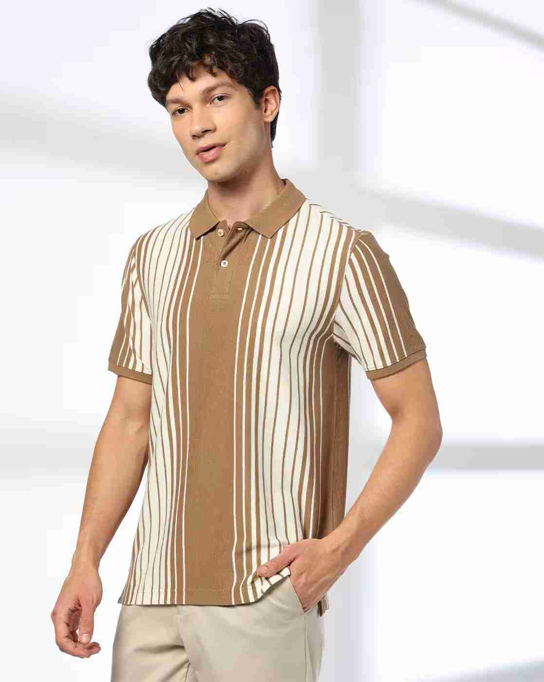 NETPLAY | Men Striped Ultimate 6 Slim Fit Polo T-Shirt|0