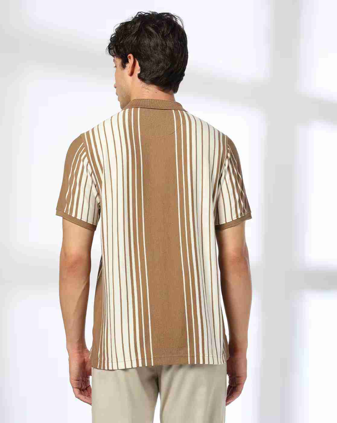 NETPLAY | Men Striped Ultimate 6 Slim Fit Polo T-Shirt|2