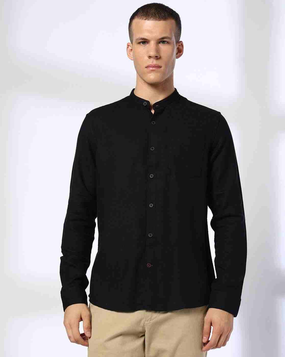 NETPLAY | Men Slim Fit Shirt with Band Collar|3