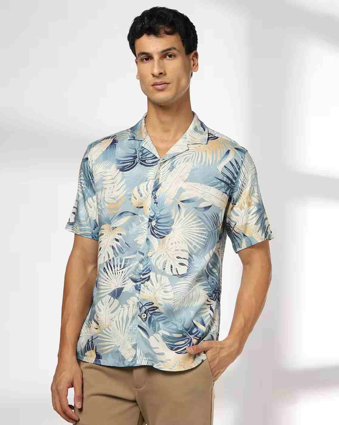 Men All-Over Print Slim Fit Shirt