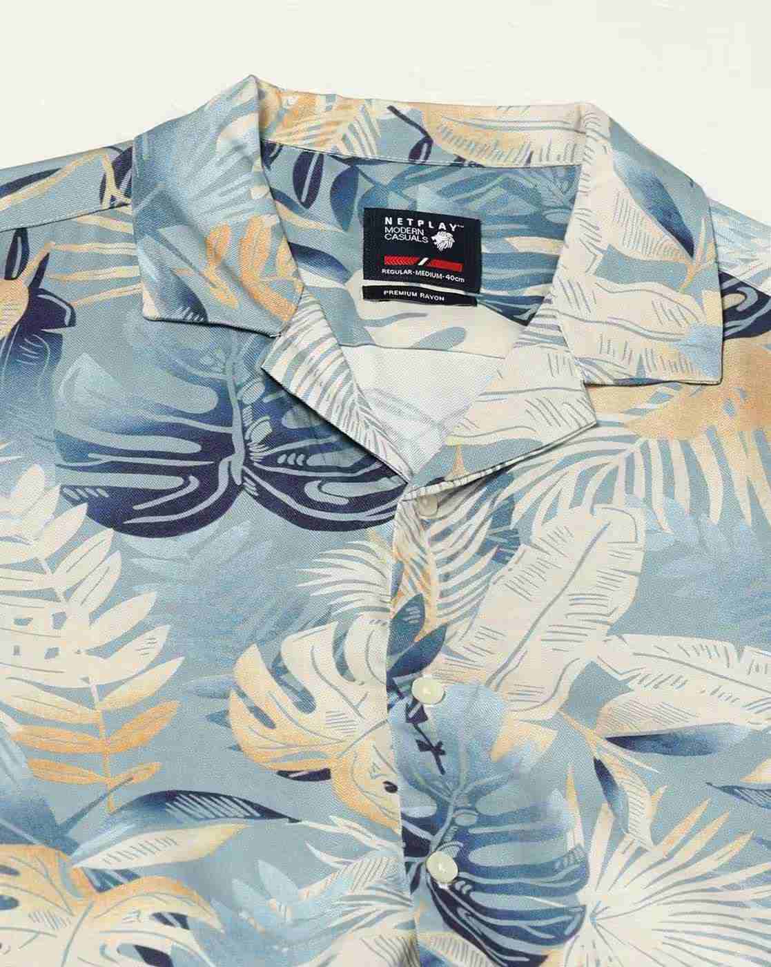 NETPLAY | Men All-Over Print Slim Fit Shirt|4