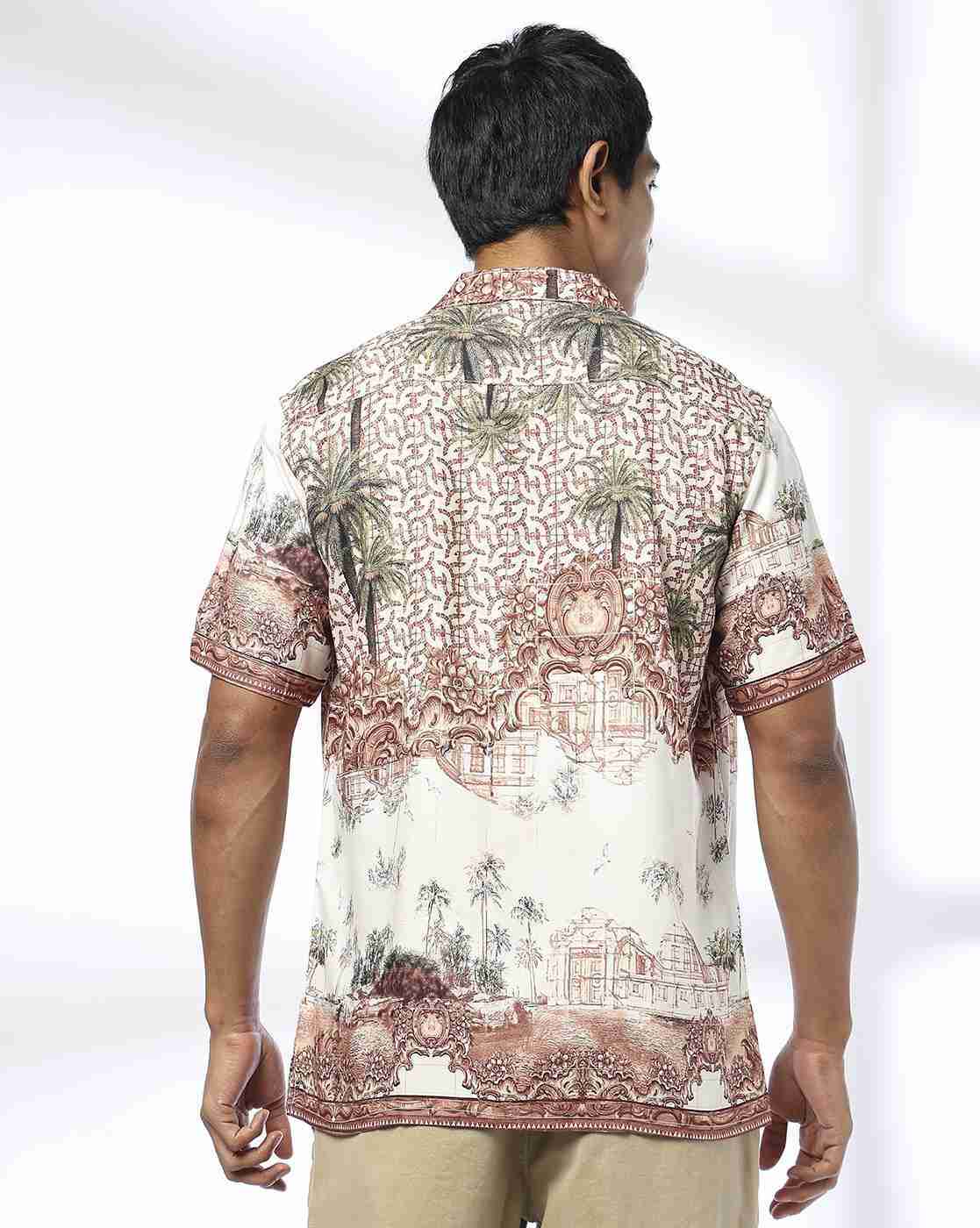 NETPLAY | Men Printed Slim Fit Resort Shirt|3