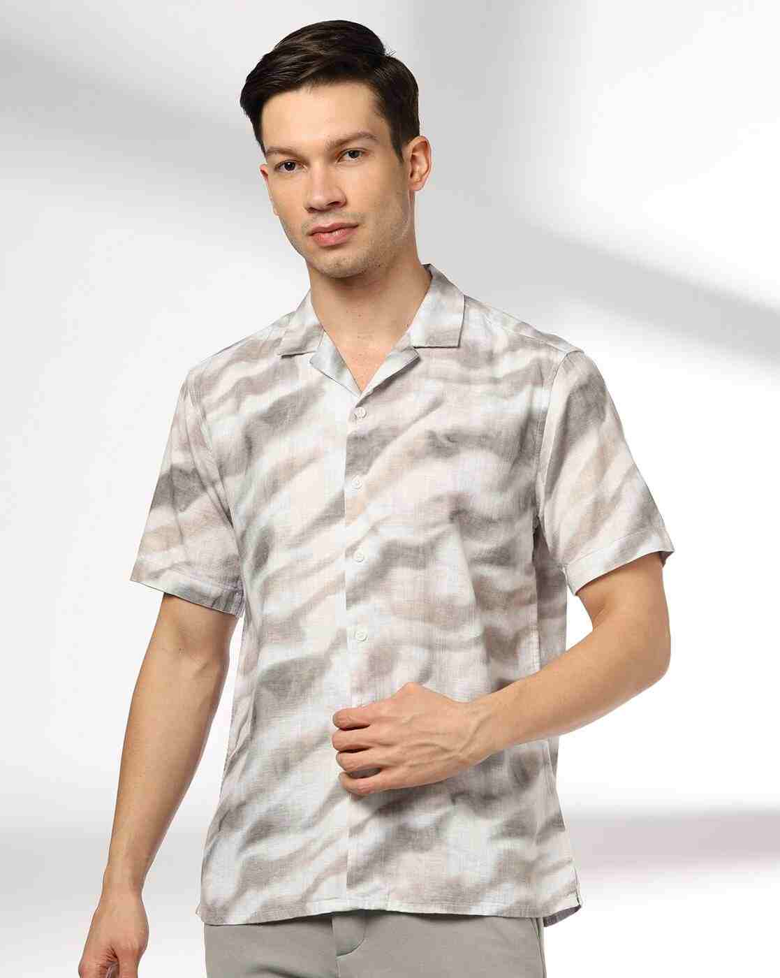 NETPLAY | Men Printed Slim Fit Resort Shirt|0