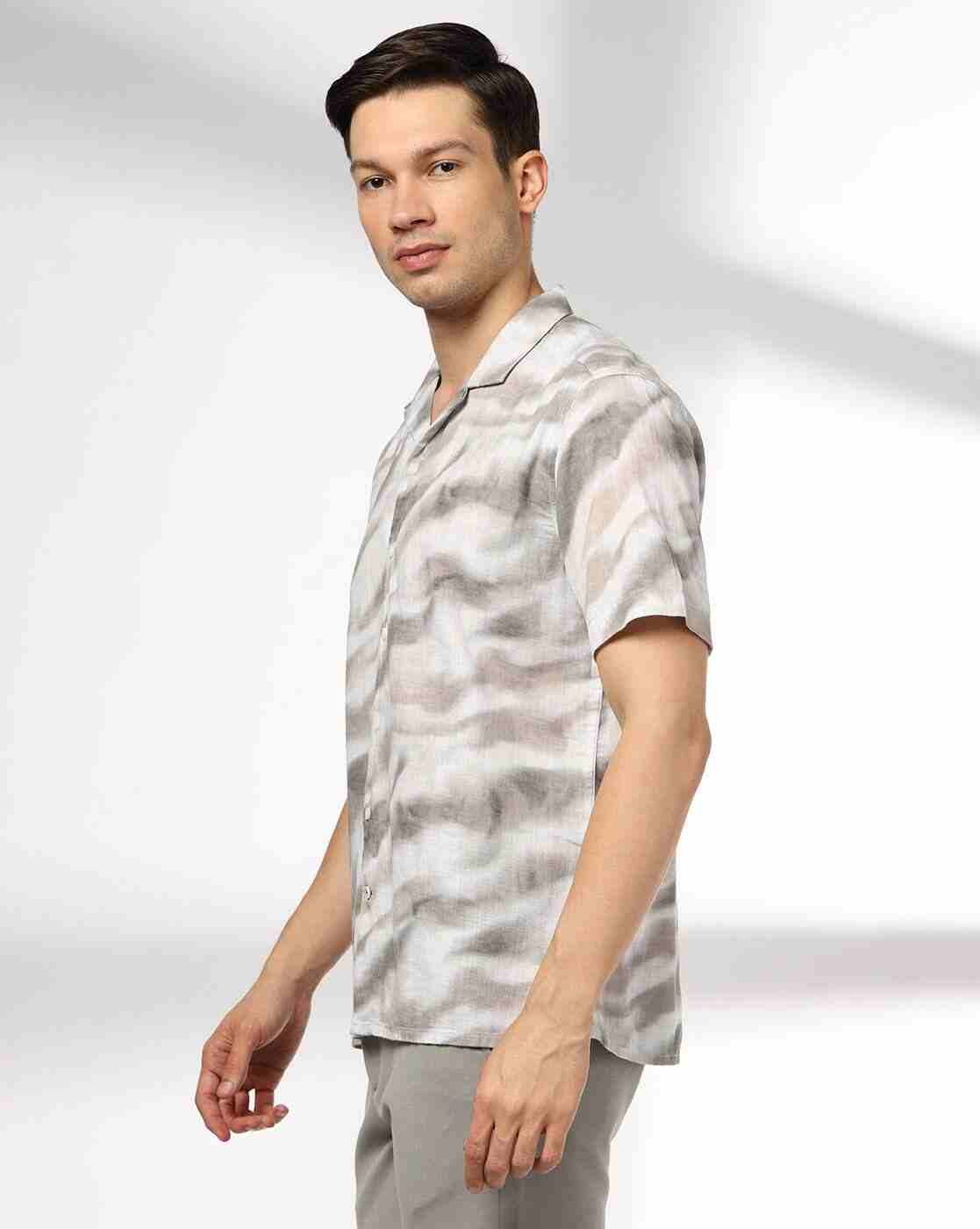 NETPLAY | Men Printed Slim Fit Resort Shirt|1