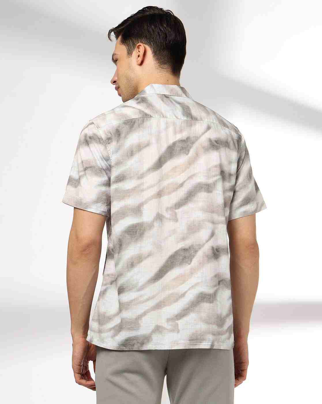 NETPLAY | Men Printed Slim Fit Resort Shirt|2