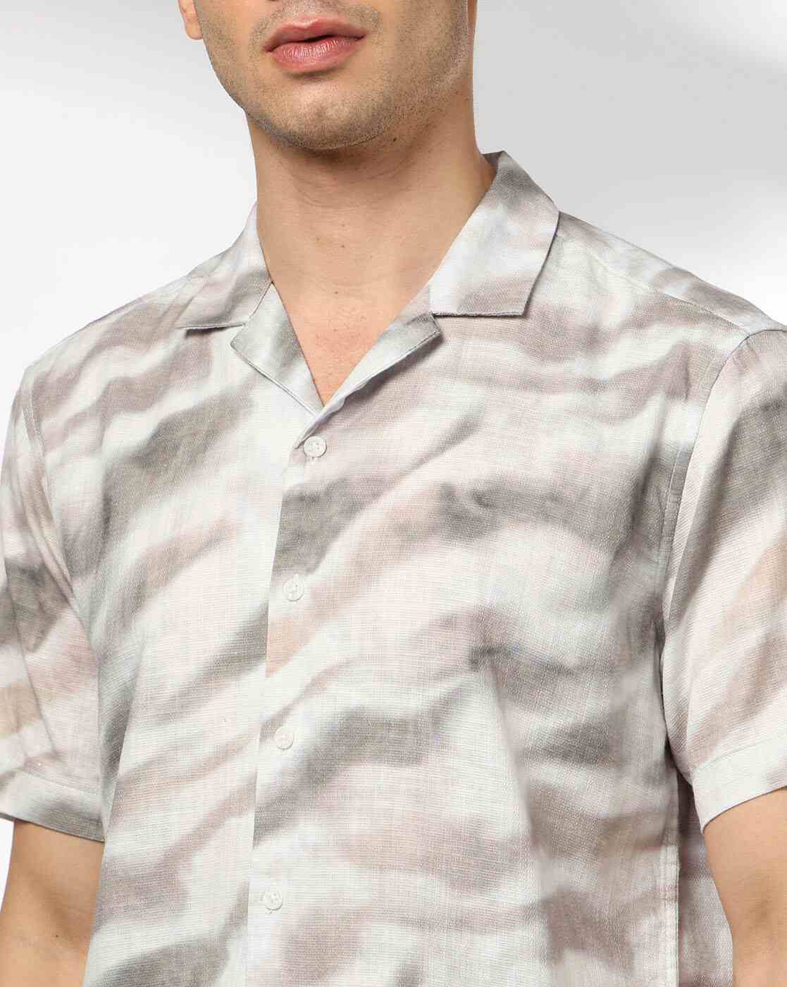 NETPLAY | Men Printed Slim Fit Resort Shirt|3