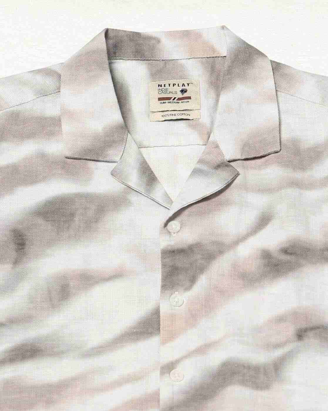 NETPLAY | Men Printed Slim Fit Resort Shirt|4