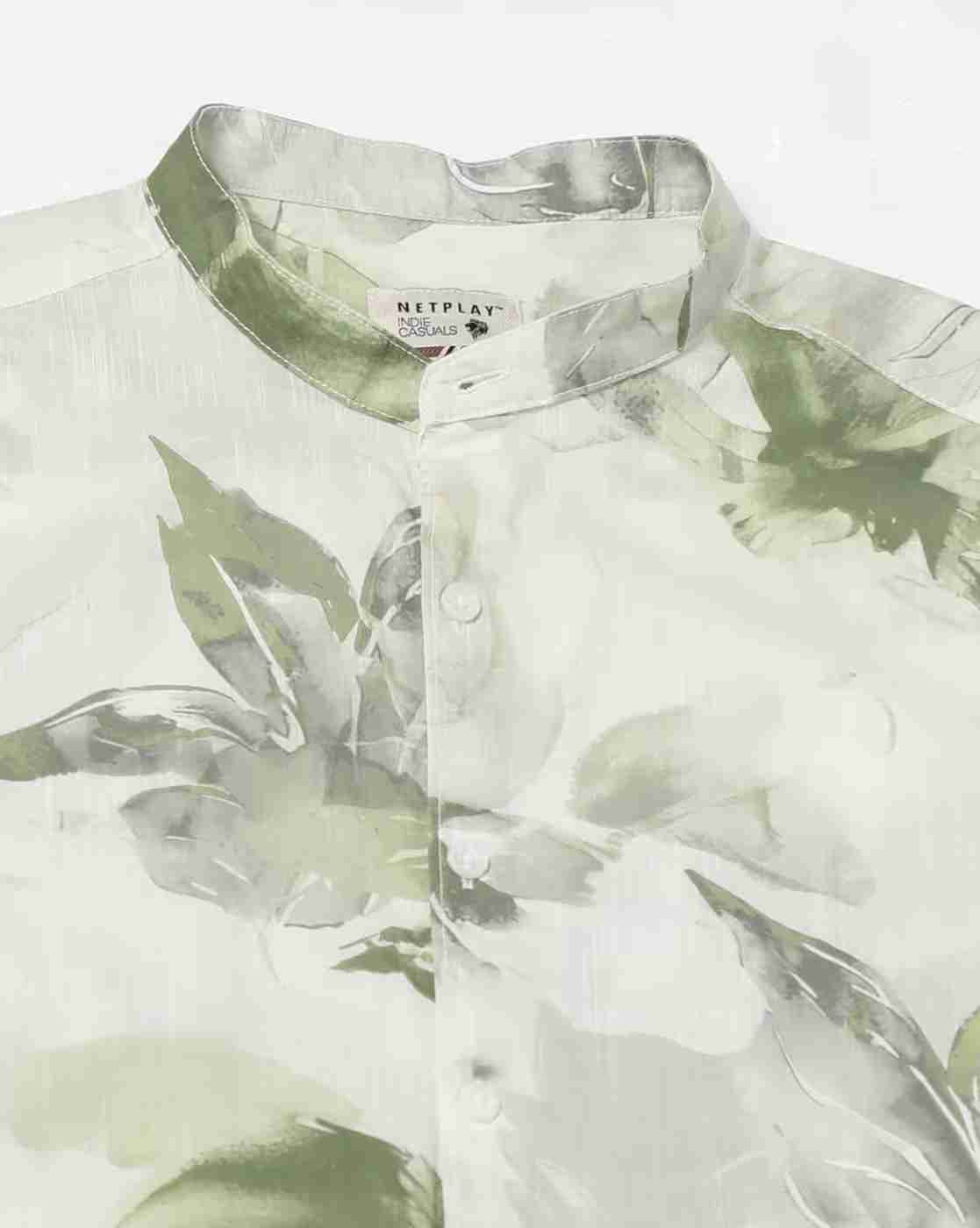 NETPLAY | Men Printed Slim Fit Cotton Shirt|4