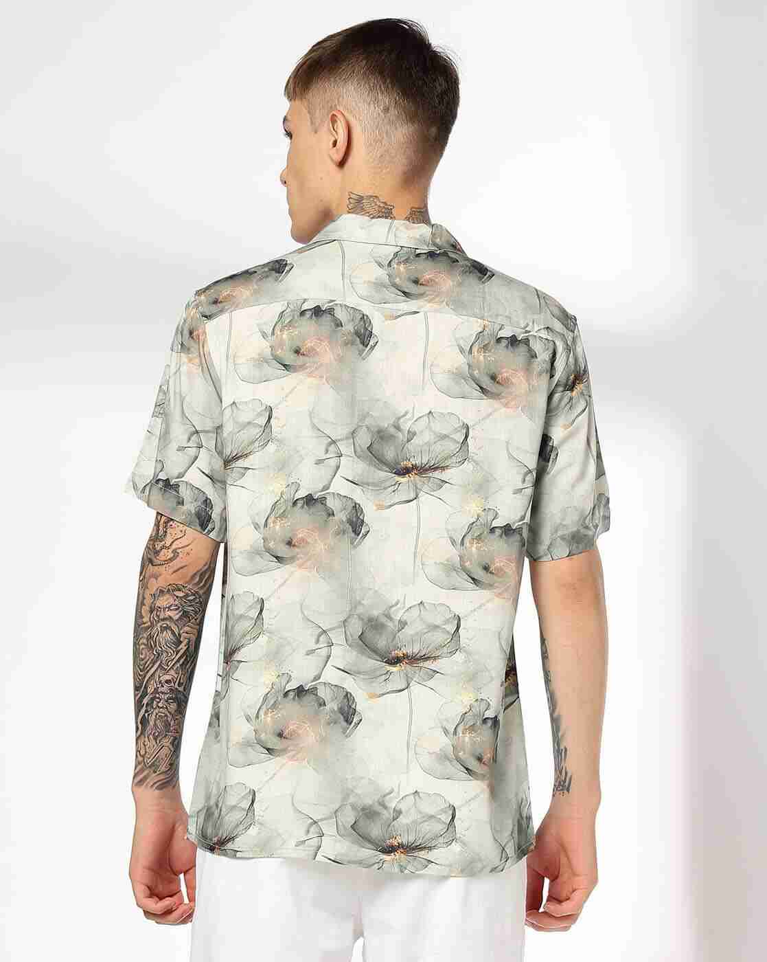 NETPLAY | Men Floral Print Slim Fit Shirt|3
