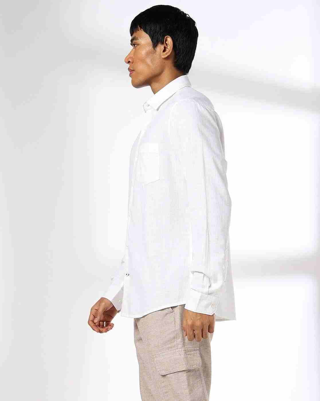 NETPLAY | Men Slim Fit Shirt with Patch Pocket|1