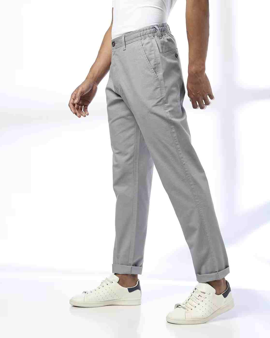 NETPLAY | Men Slim Fit Chinos with Insert Pockets|1