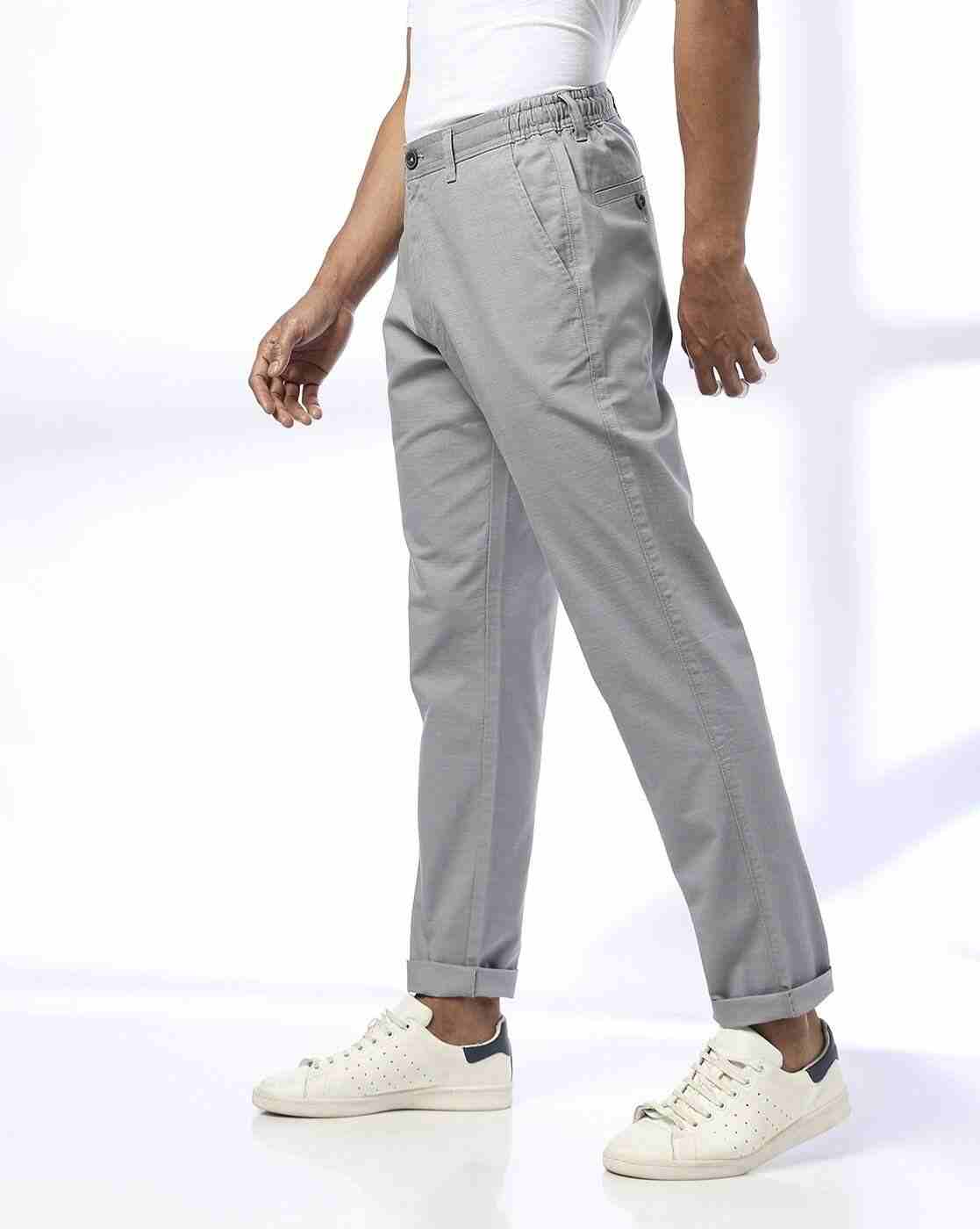 NETPLAY | Men Slim Fit Chinos with Insert Pockets|1
