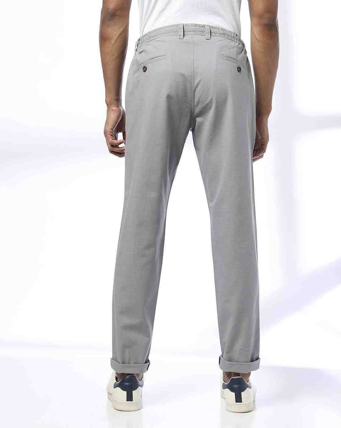 NETPLAY | Men Slim Fit Chinos with Insert Pockets|2