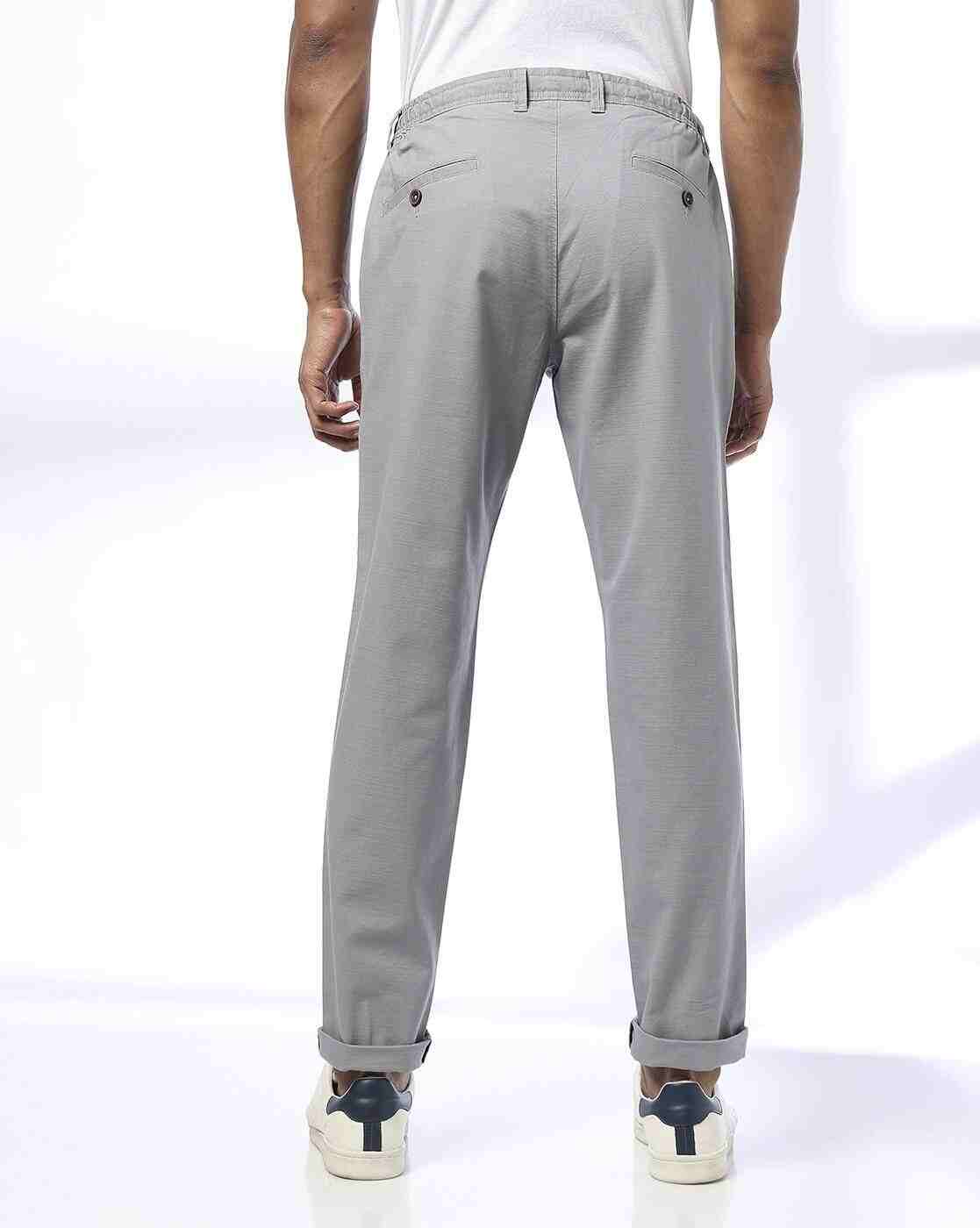 NETPLAY | Men Slim Fit Chinos with Insert Pockets|2