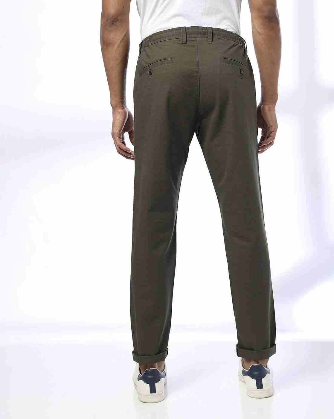 NETPLAY | Men Slim Fit Chinos with Insert Pockets|2