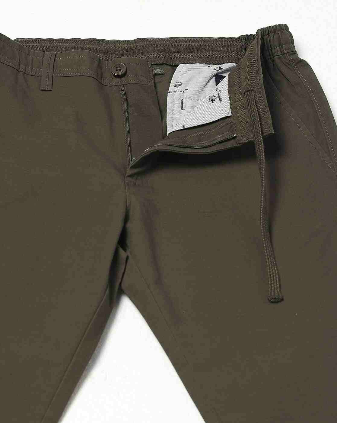 NETPLAY | Men Slim Fit Chinos with Insert Pockets|4