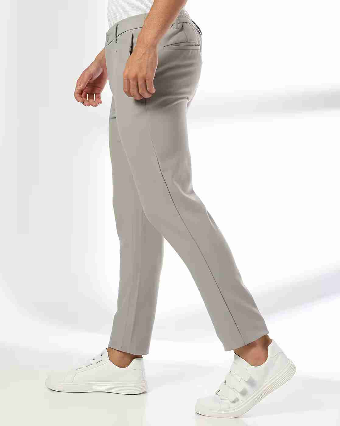 NETPLAY | Men Slim Fit Flat-Front Chinos|1