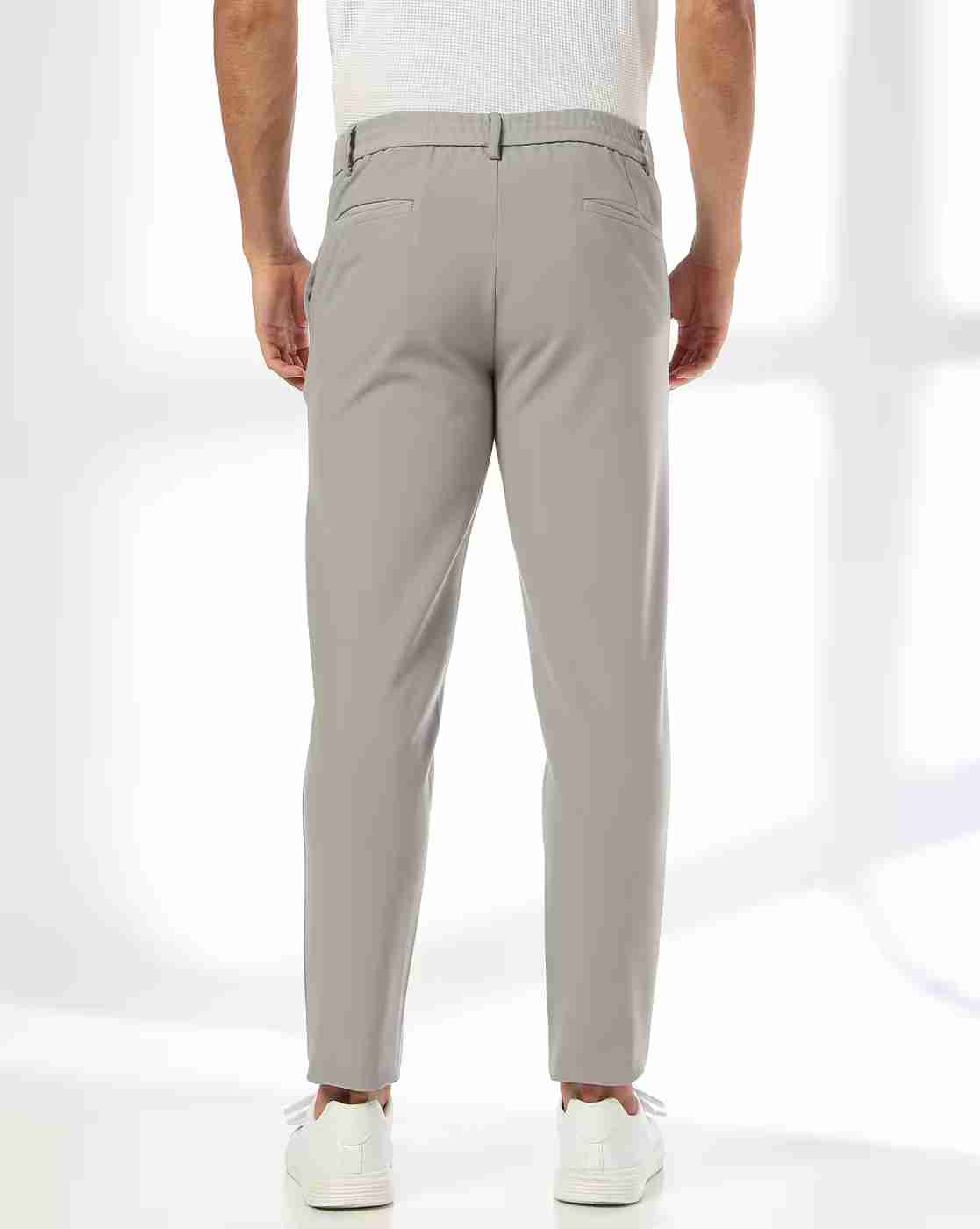 NETPLAY | Men Slim Fit Flat-Front Chinos|2