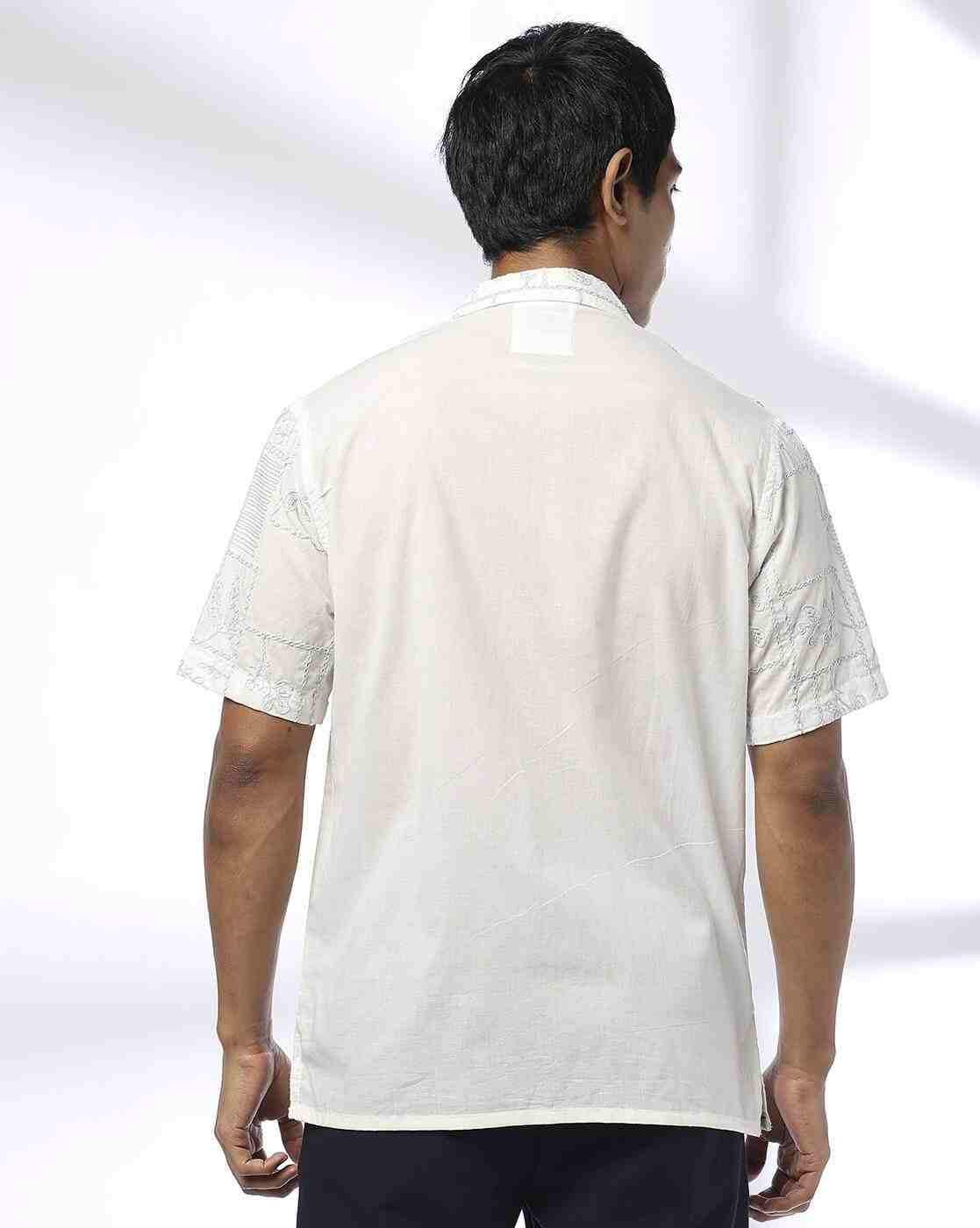NETPLAY | Men Embroidered Slim Fit Shirt|3