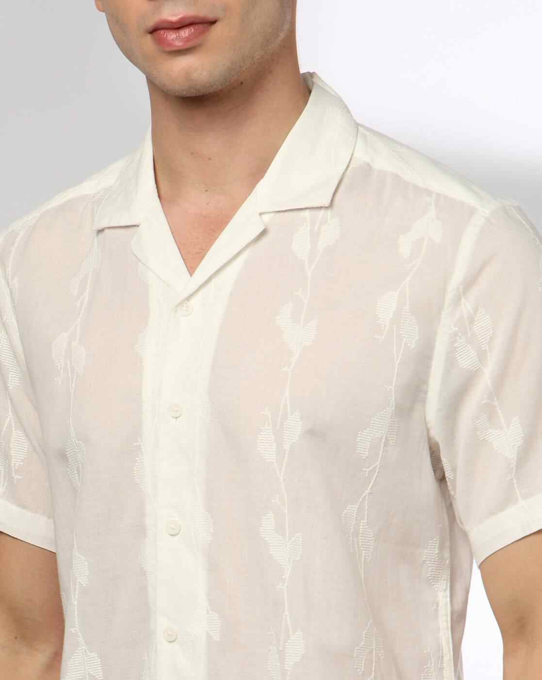 NETPLAY | Men Embroidered Slim Fit Shirt|4