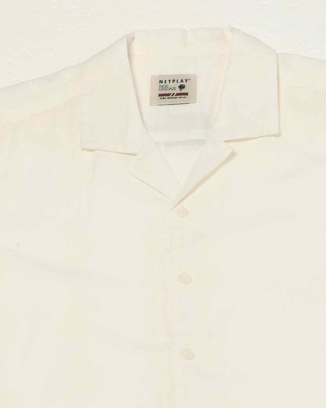 NETPLAY | Men Embroidered Slim Fit Shirt|5