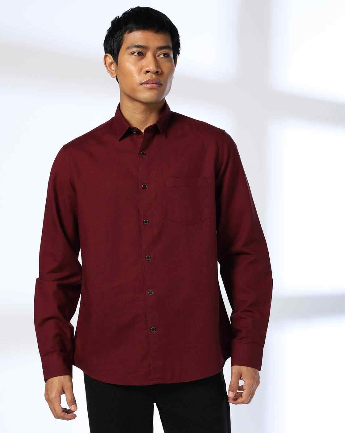 NETPLAY | Men Slim Fit Shirt with Patch Pocket|3