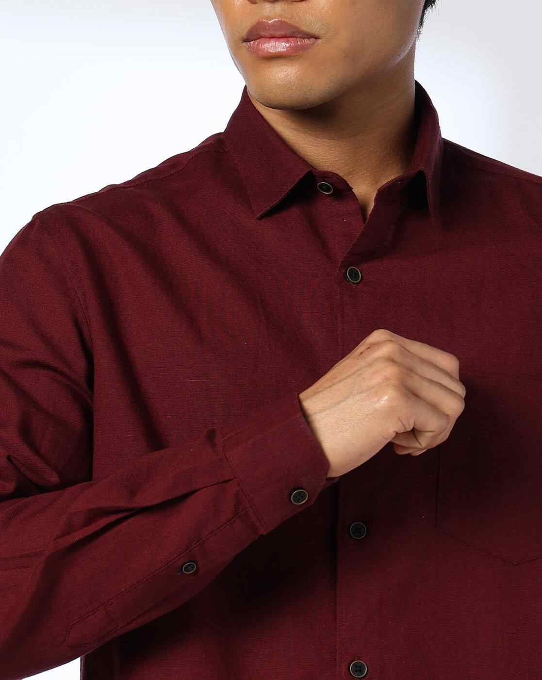 NETPLAY | Men Slim Fit Shirt with Patch Pocket|4