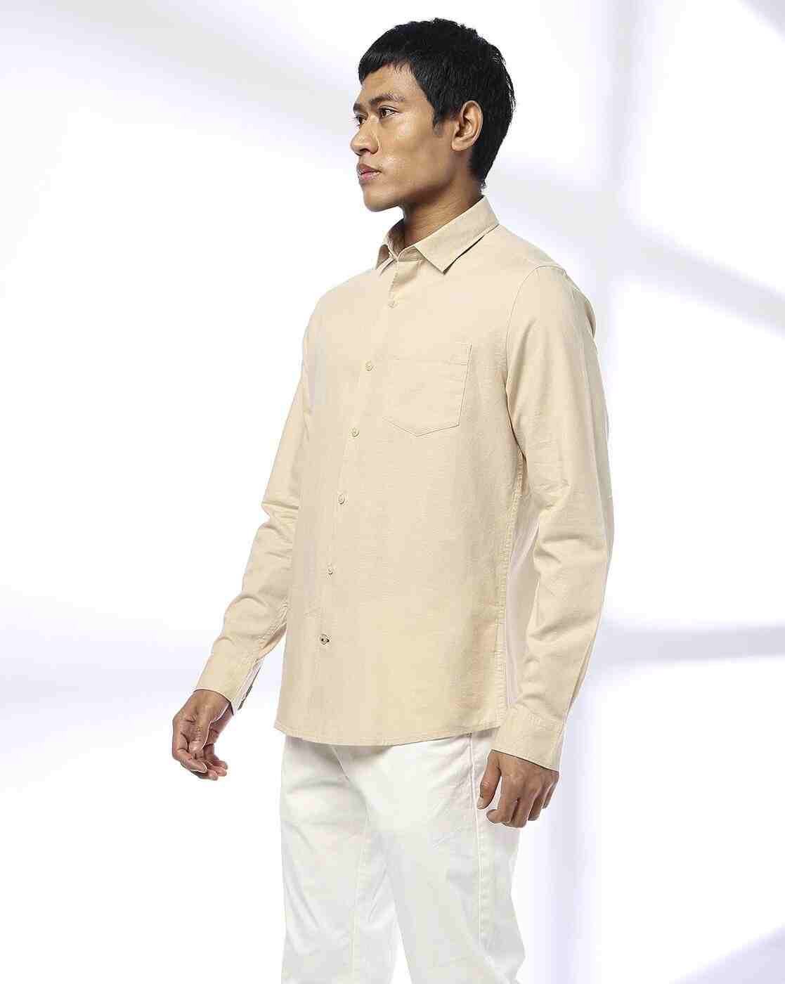 NETPLAY | Men Slim Fit Shirt with Patch Pocket|2