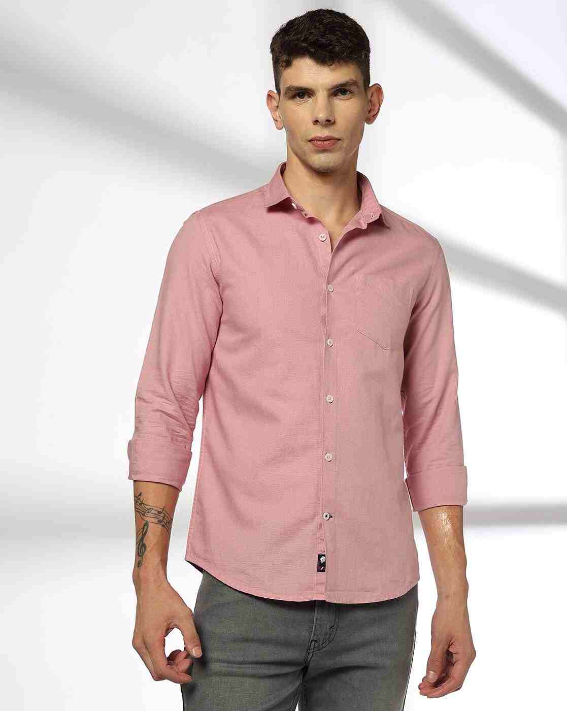 NETPLAY | Men Slim Fit Shirt with Patch Pocket|0